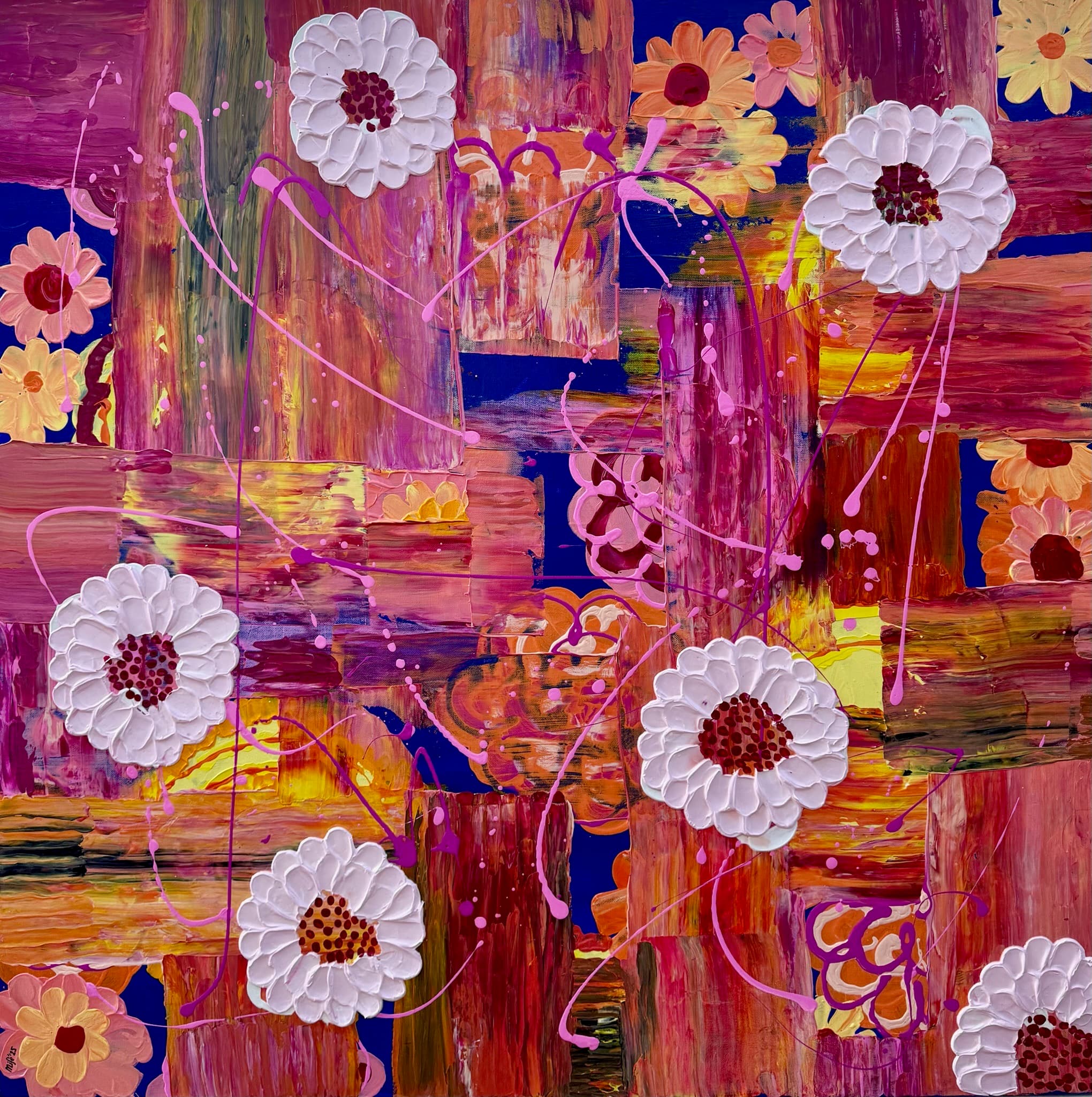 Sunset Daisies detail
