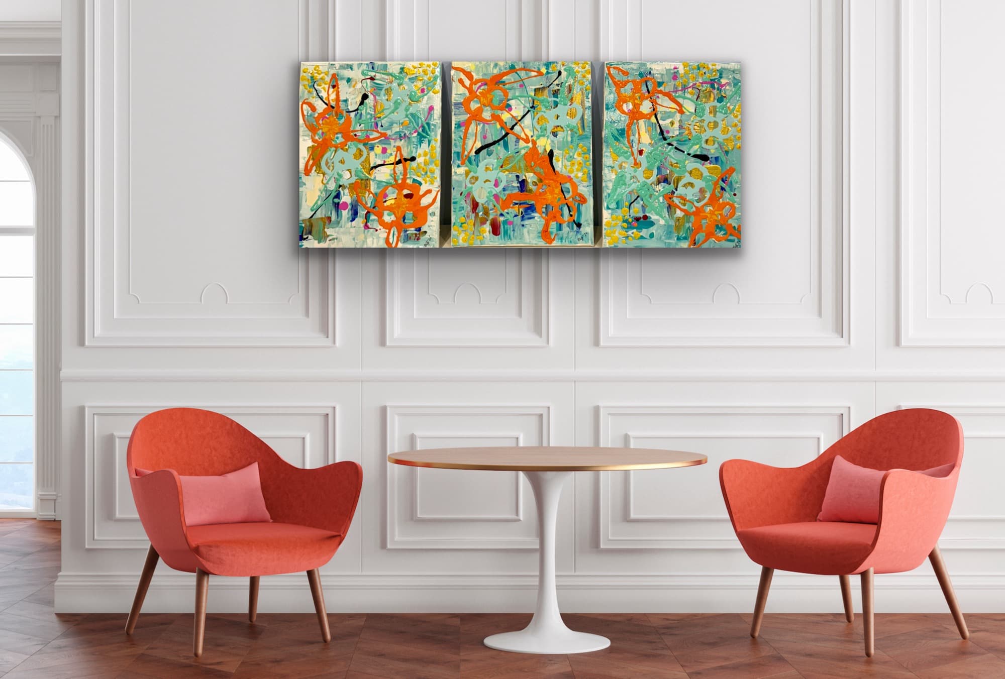 Neon Coral Garden (Trio)